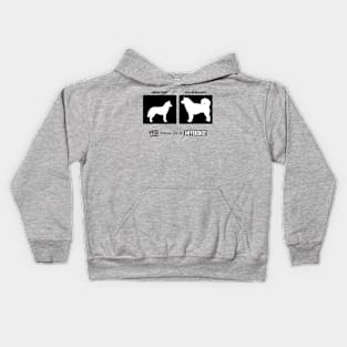 Siberian Husky vs Alaskan Malamute, there is a difference! Kids Hoodie